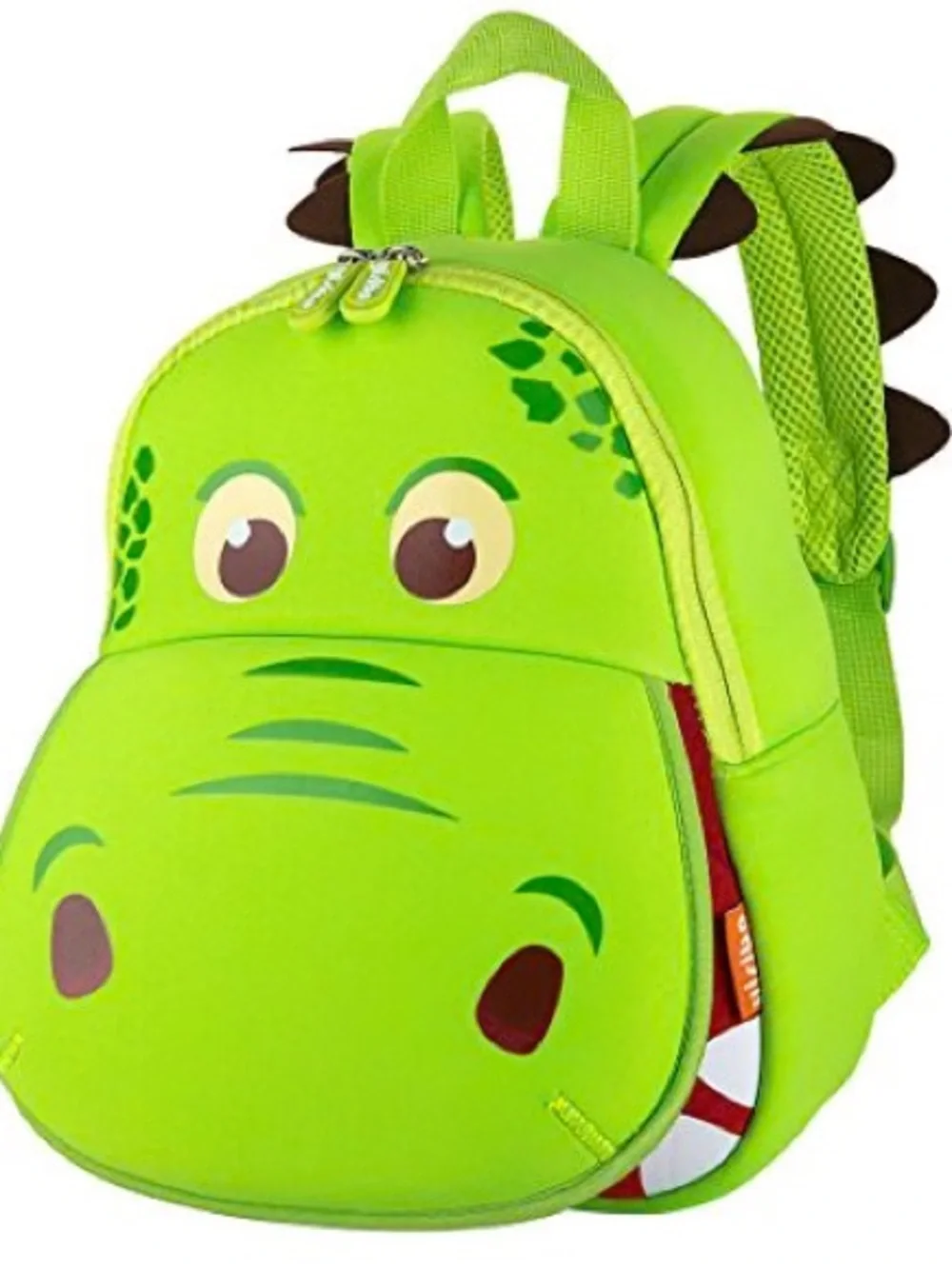 Jiepai 3D Hippo Cartoon Neon Green Designed Waterproof Bag Kids Girl or Boy